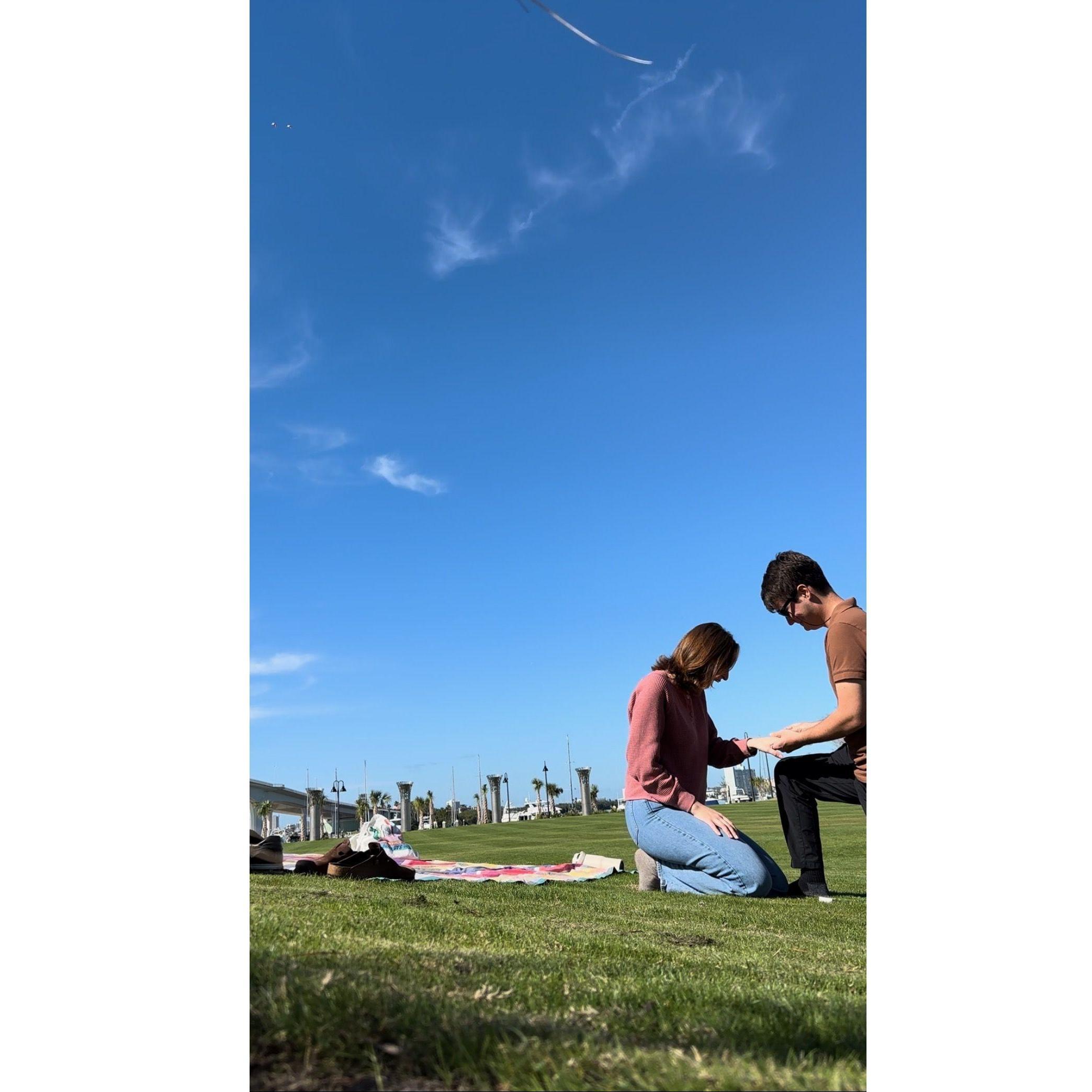 Blue skies and a big yes