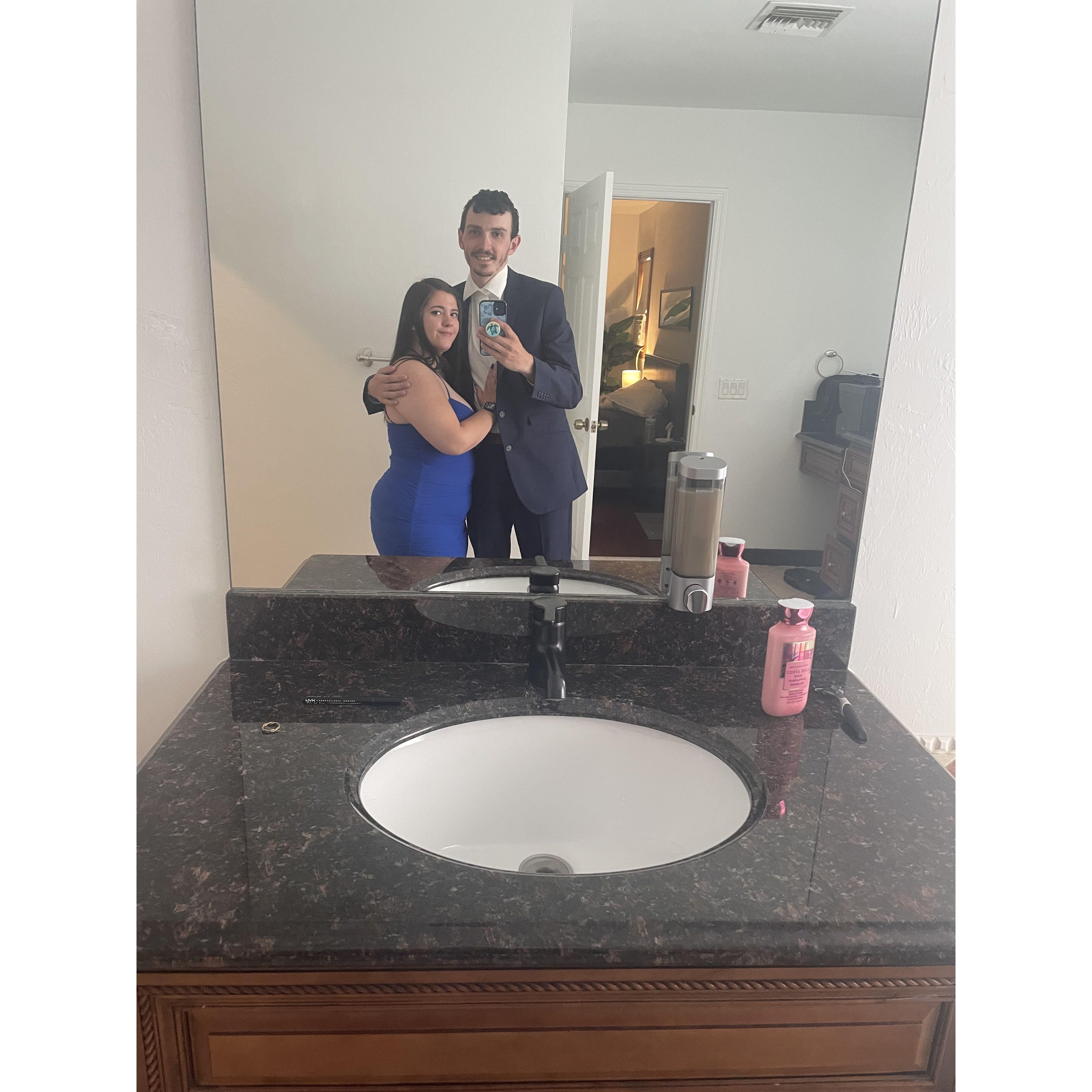 All dressed up for our 2nd anniversary!