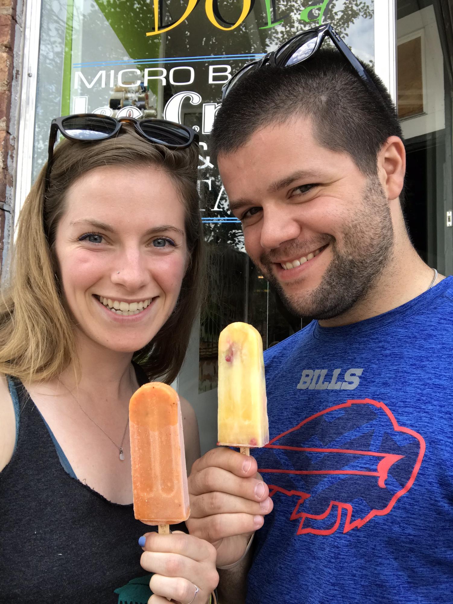 Our first picture together! Andy drove across the state to Beacon a week after we met. Beacon 2018