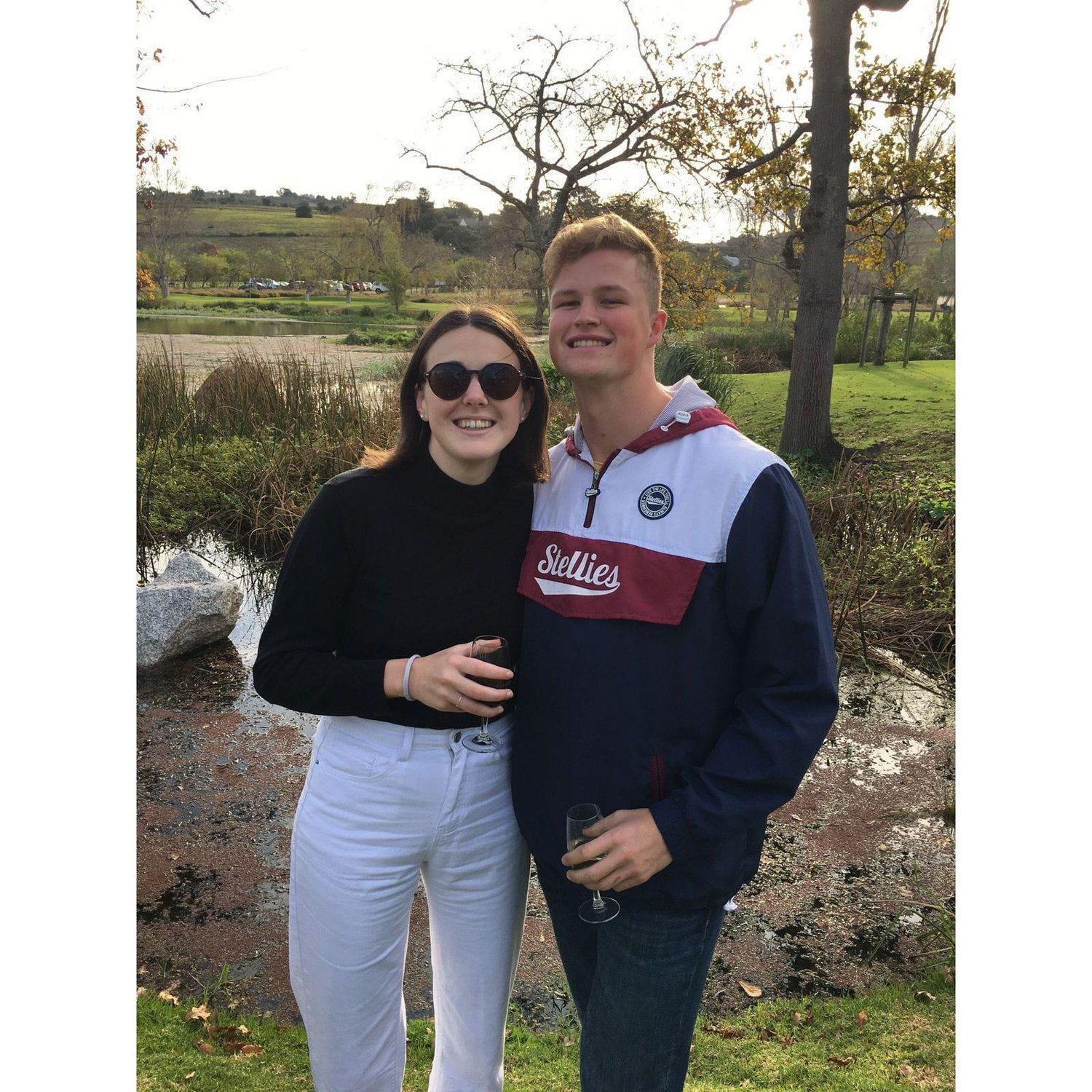 Our first photo together