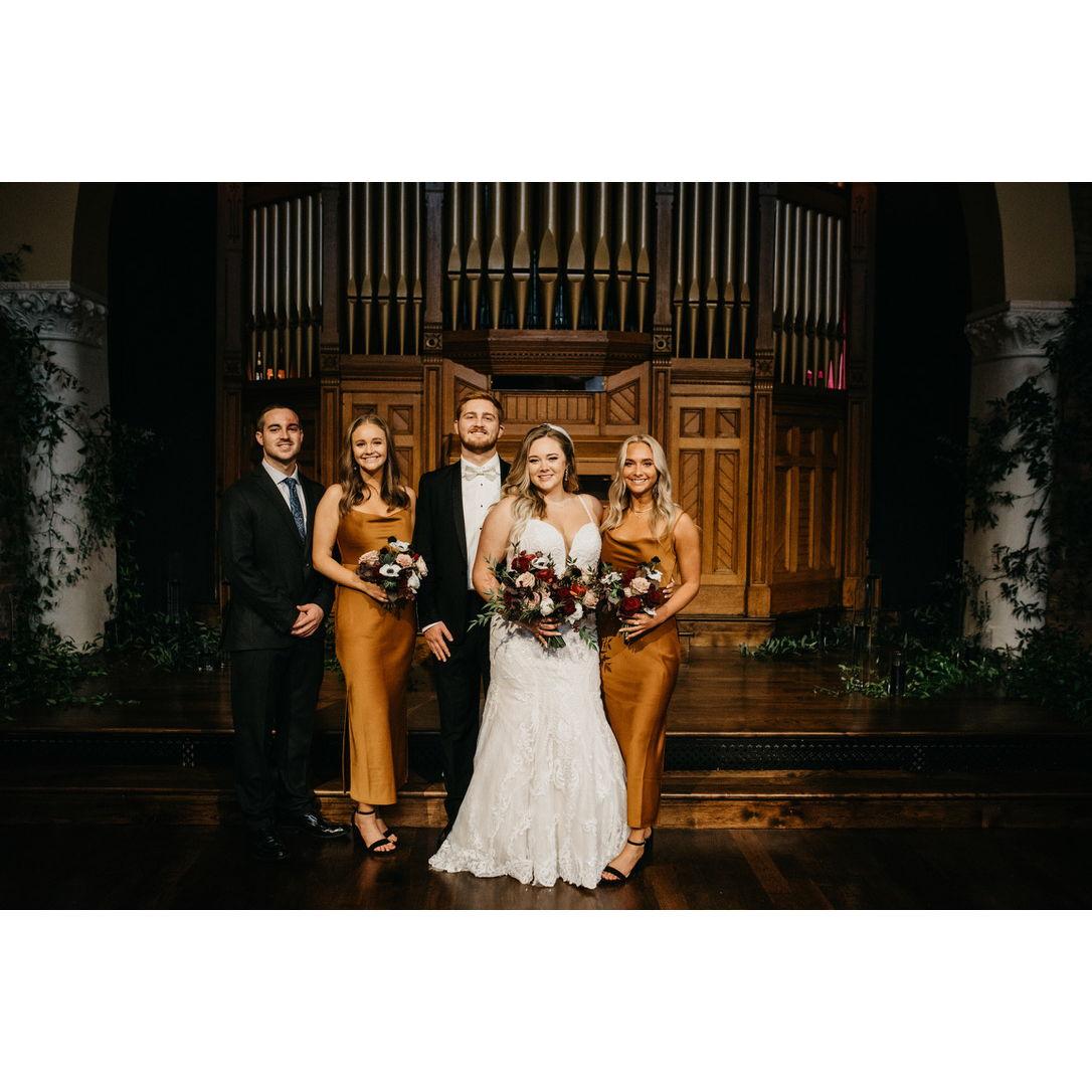 Celebrating Sidney and Jack on their wedding day. Sidney told me "You better not break up, because he will now be in my wedding photos forever!"