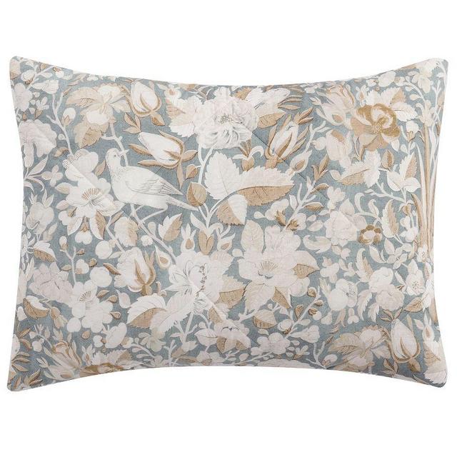 Mia Comforter Sham, Blue Multi, Standard