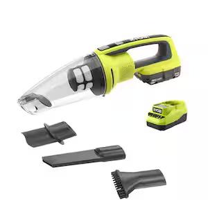 RYOBI ONE+ 18V Cordless Performance Hand Vacuum Kit with 2.0 Ah Battery and Charger