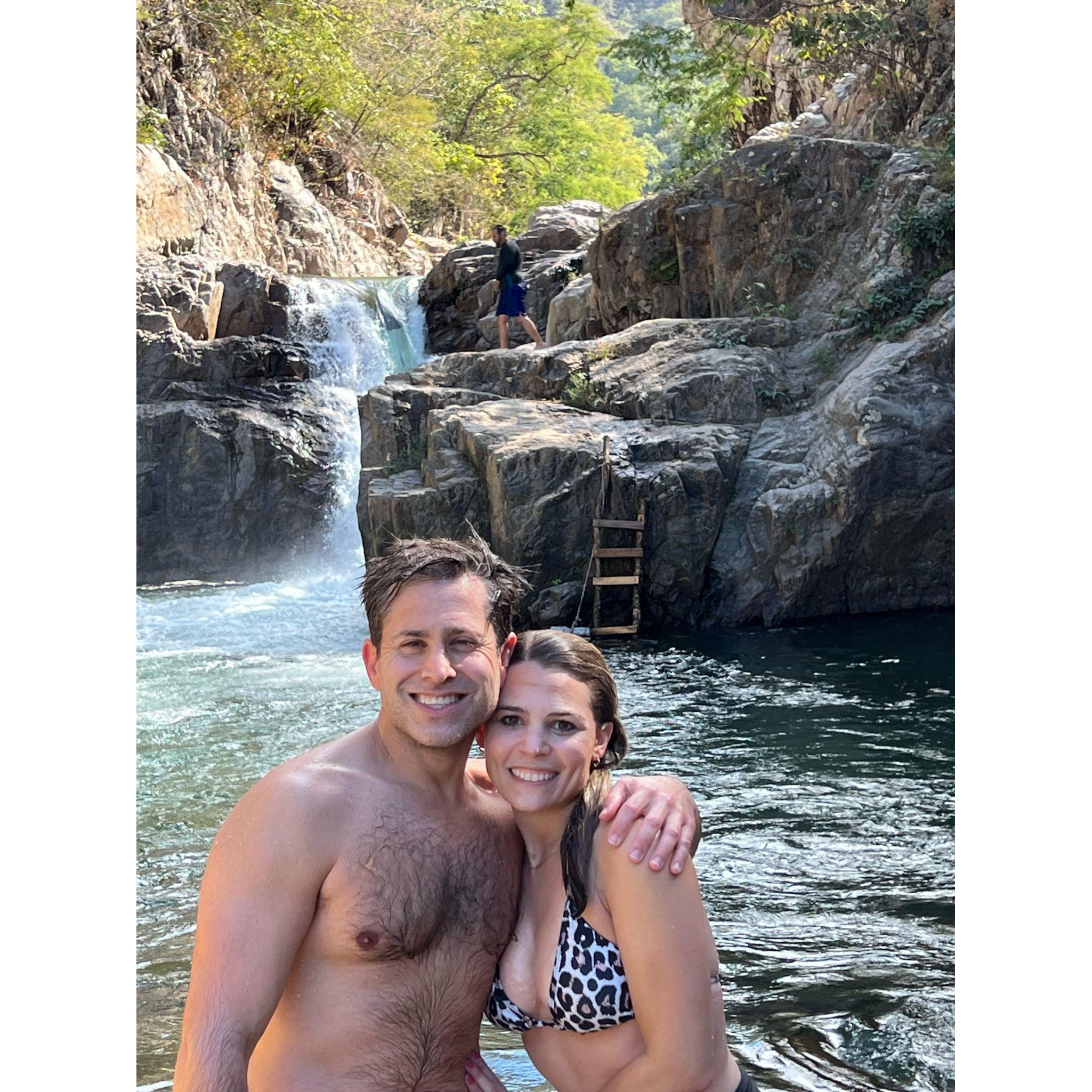 And jumped off the rocks into the waterfall! What a magical experience!