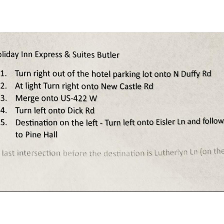 From Holiday Inn Express & Suites in Butler