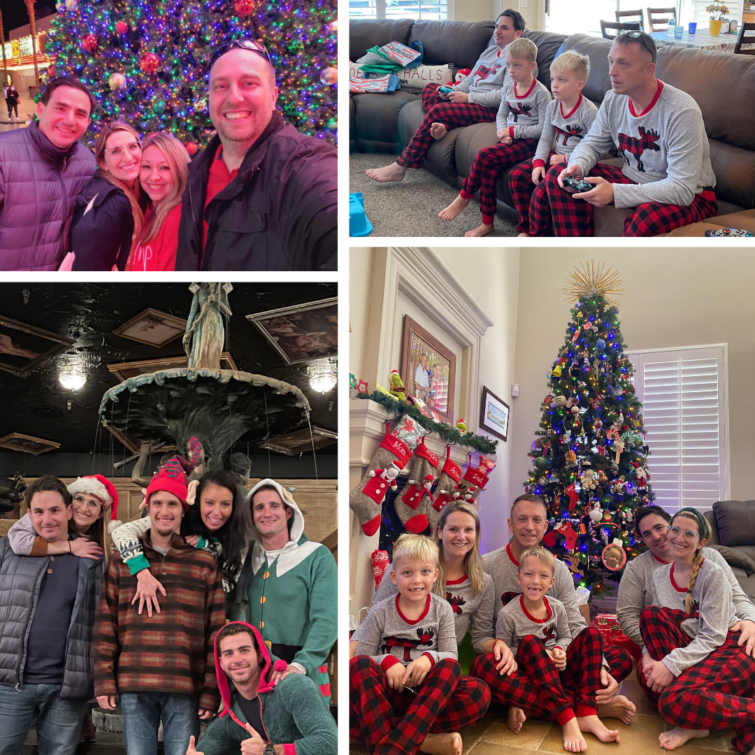 December 2021, Las Vegas, NV: Travis' first holiday with Julie's family and friends <3