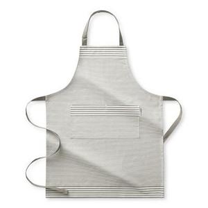 Williams Sonoma Bay Stripe Apron, Drizzle Grey