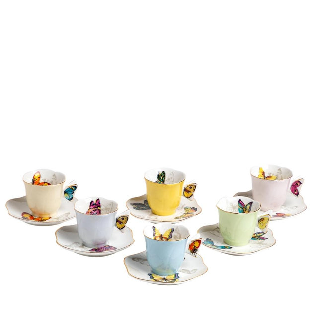 Espresso Cup and Saucer Borboleta (6)