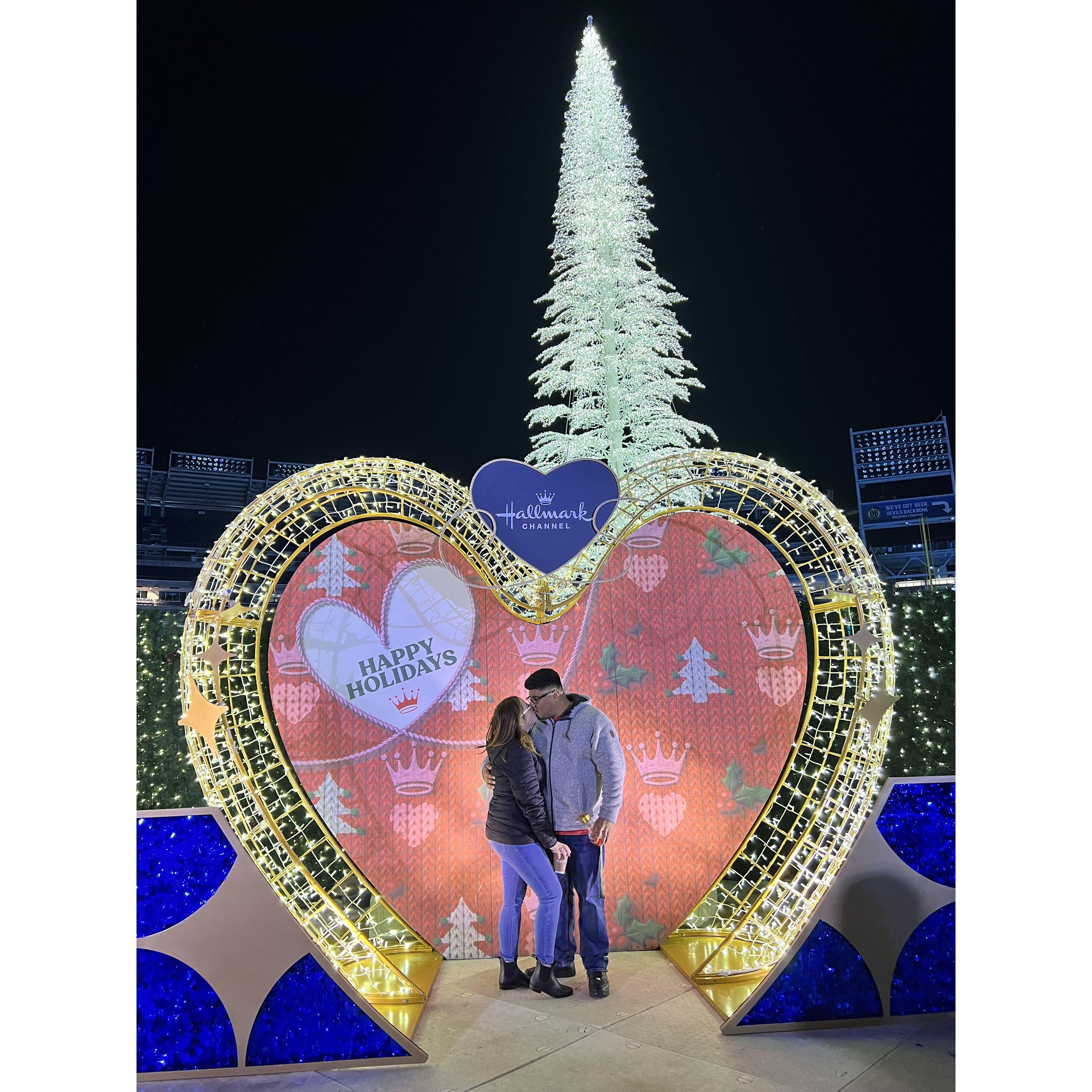 Our first Christmas together at Enchant in DC and the start of our very own hallmark movie!