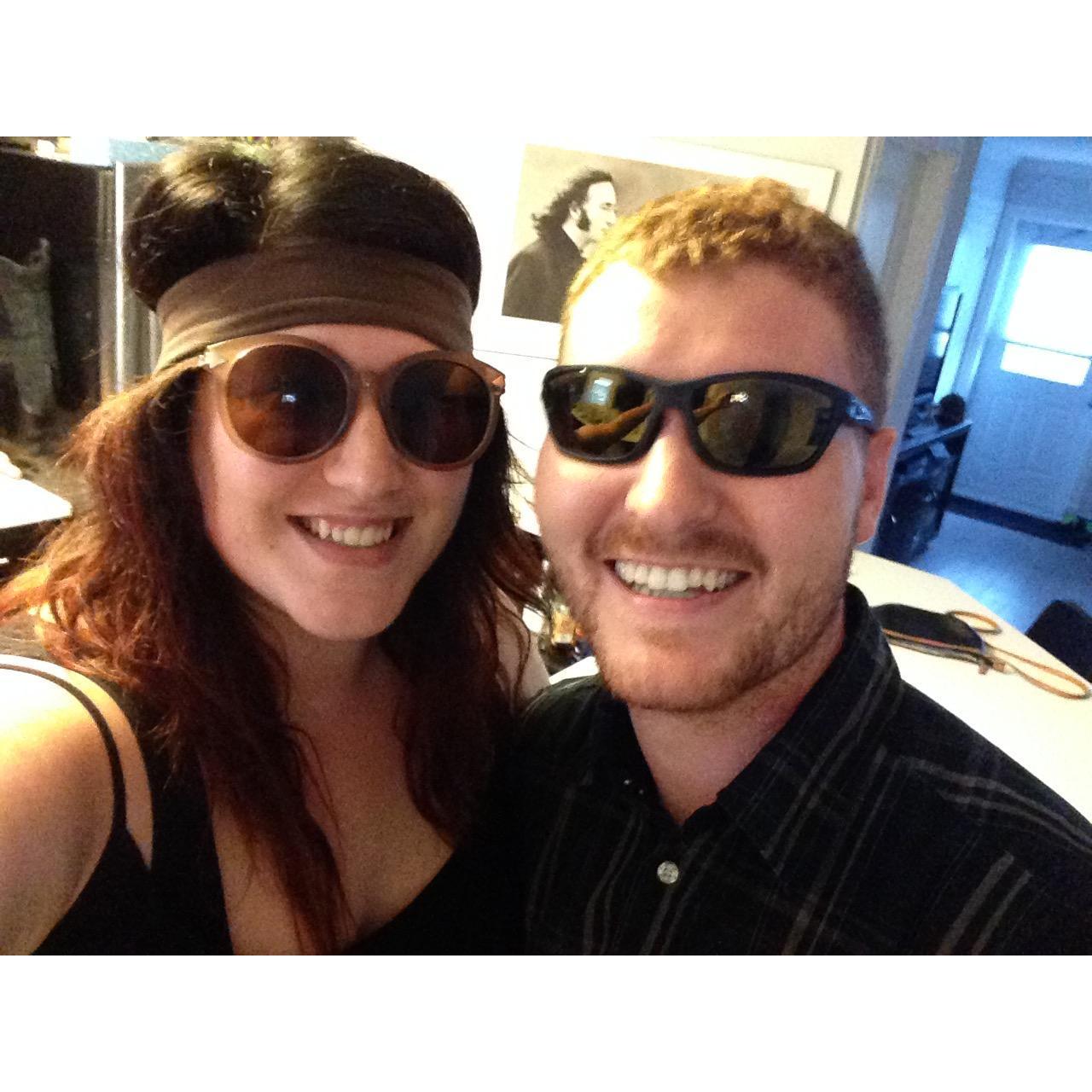 We went to walmart. We bought nerf guns. We spent 3 hours chasing each other and hiding around the house so we could shoot each other with foam darts. DATE NIGHT GOALS