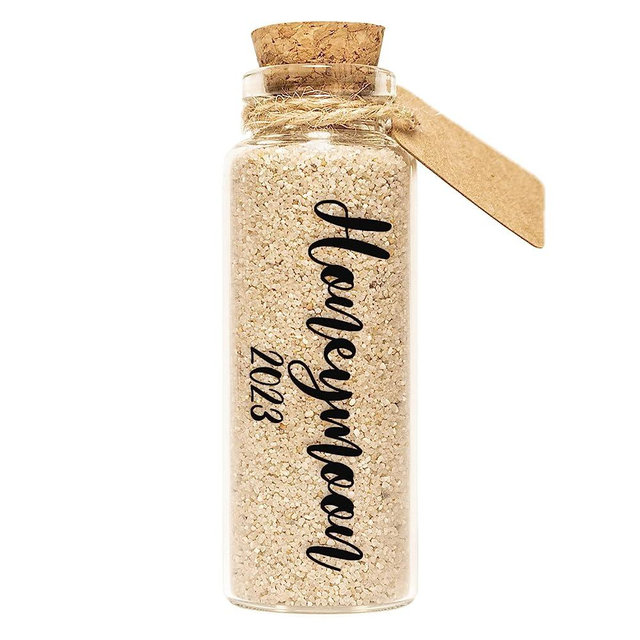 Honeymoon Sand Keepsake Jar, Wedding Gifts for Couples Unique 2023 Romantic Honeymoon Gifts for Newlywed Couple, Bride & Groom, Honeymoon Essentials, Bridal Shower Gifts, Wedding Registry Items