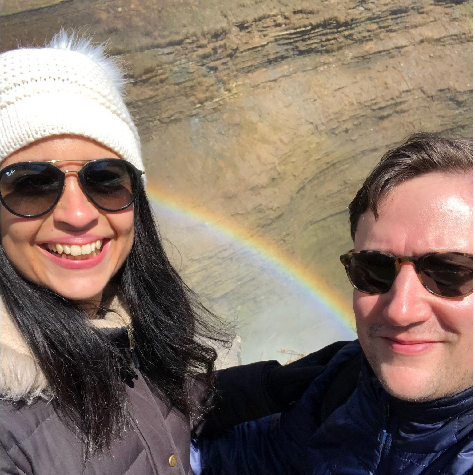 A (dangerous) selfie at Letchworth State Park.