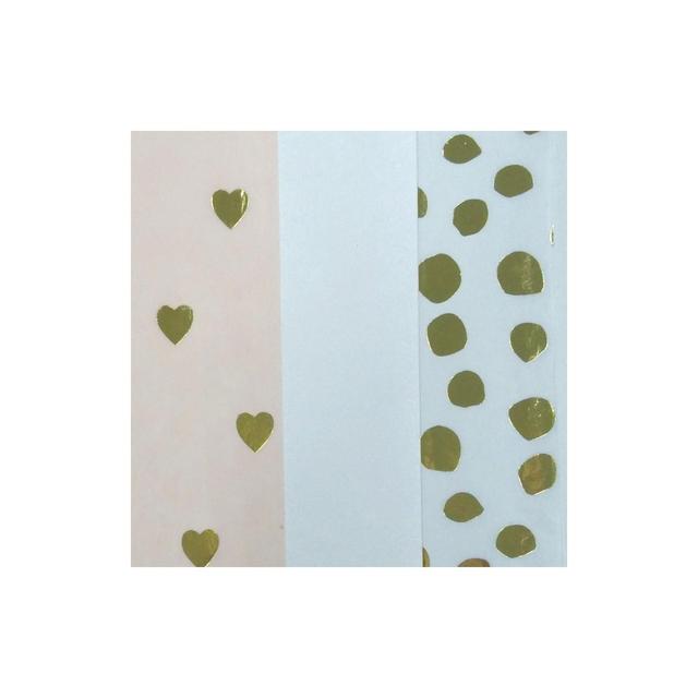 Metallic Hearts Banded Tissue Paper - Spritz™