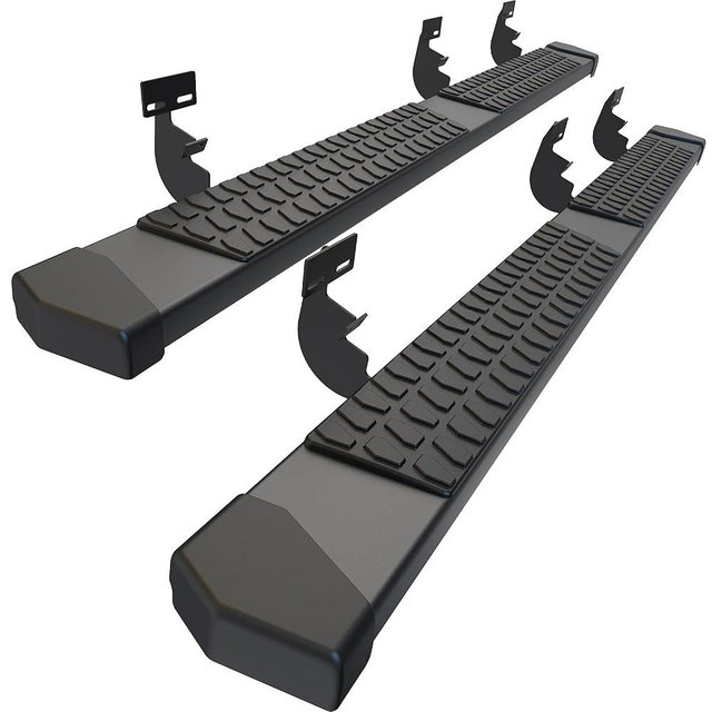 AutoBull Crew Cab Running Boards Side Steps Compatible with 2009-2018 Dodge Ram 1500, Ram 2019-2024 1500 Classic(New Body Style Not Fit), Ram 2010-2026 2500 3500 Black Textured Aluminum Nerf Bars