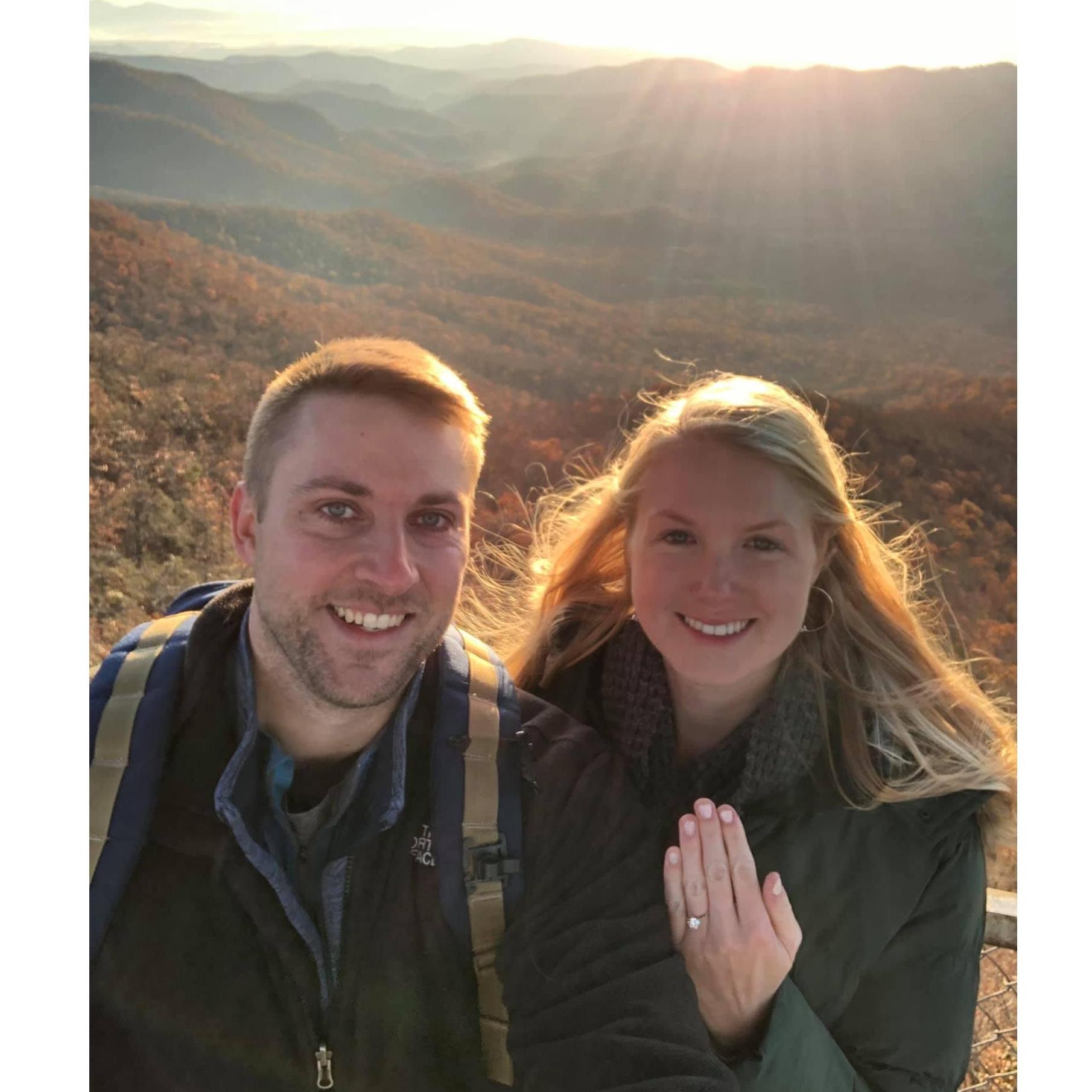 Engagement October 7, 2019 in Asheville, NC.