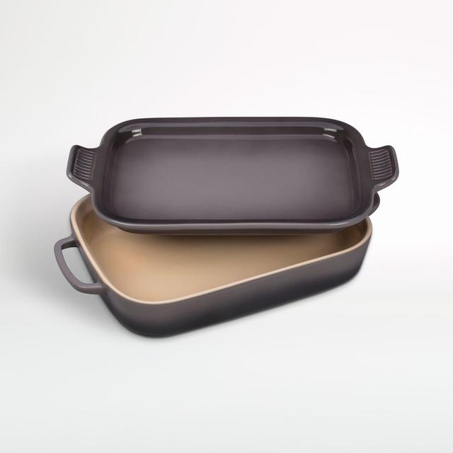 Le Creuset ® Oyster Rectangular Dish with Platter Lid