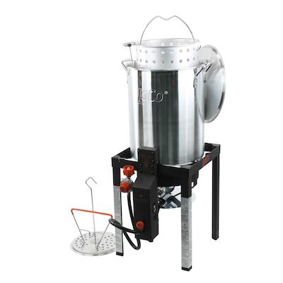 LoCo COOKERS 30-Quart 20-lb. Cylinder Electronic Ignition Gas Turkey Fryer Turkey Fryer