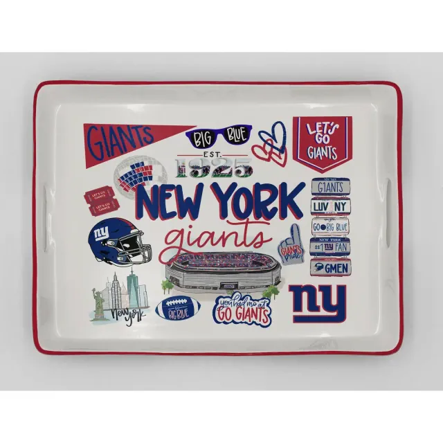 NFL New York Giants Loco Fan Large Serving Tray with Handle