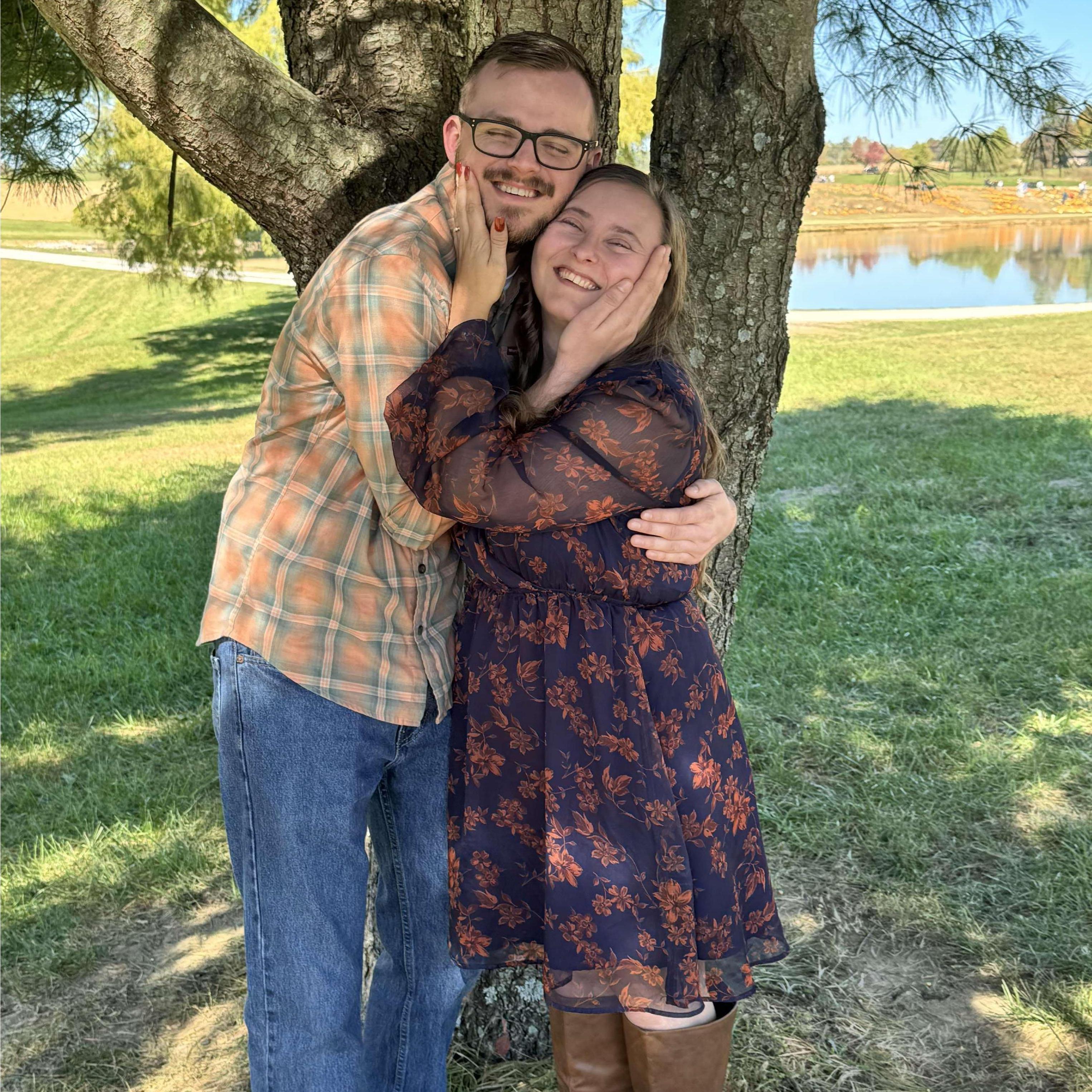 First silly picture of us engaged