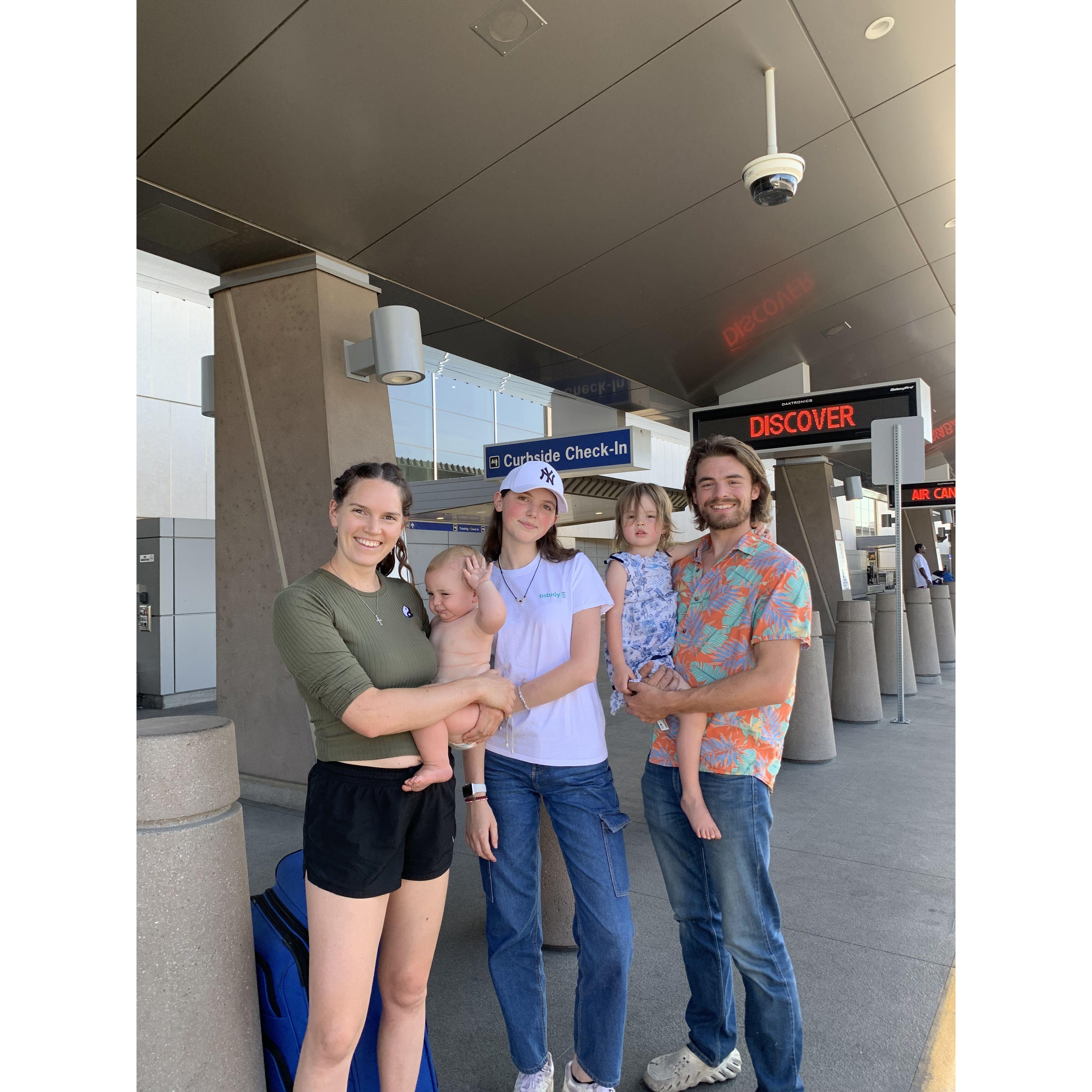 Goodbye Alice! The last picture of our Italian exchange student, Alice, as she headed home! What a fun experience to be host parents!