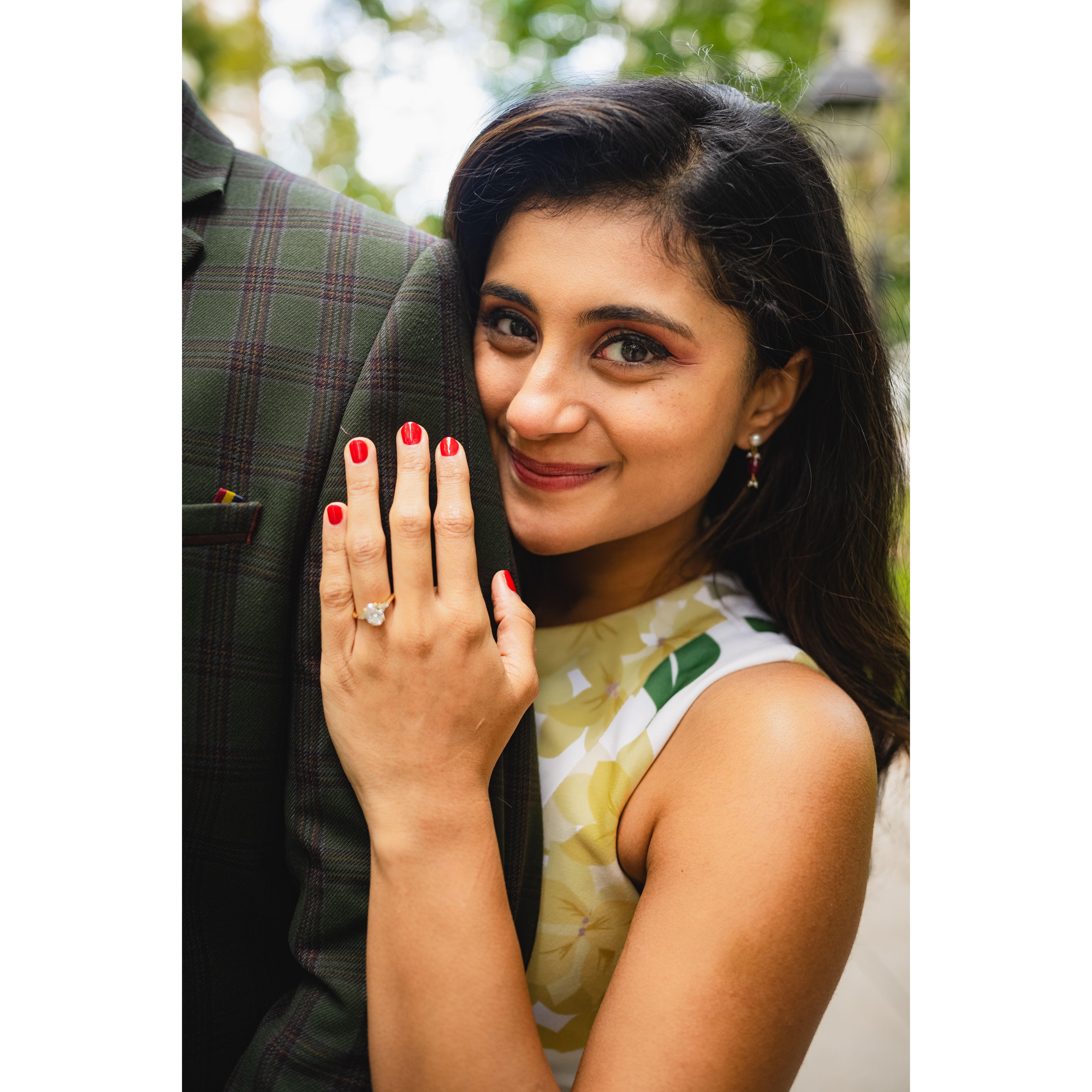 The photoshoot after popping the question