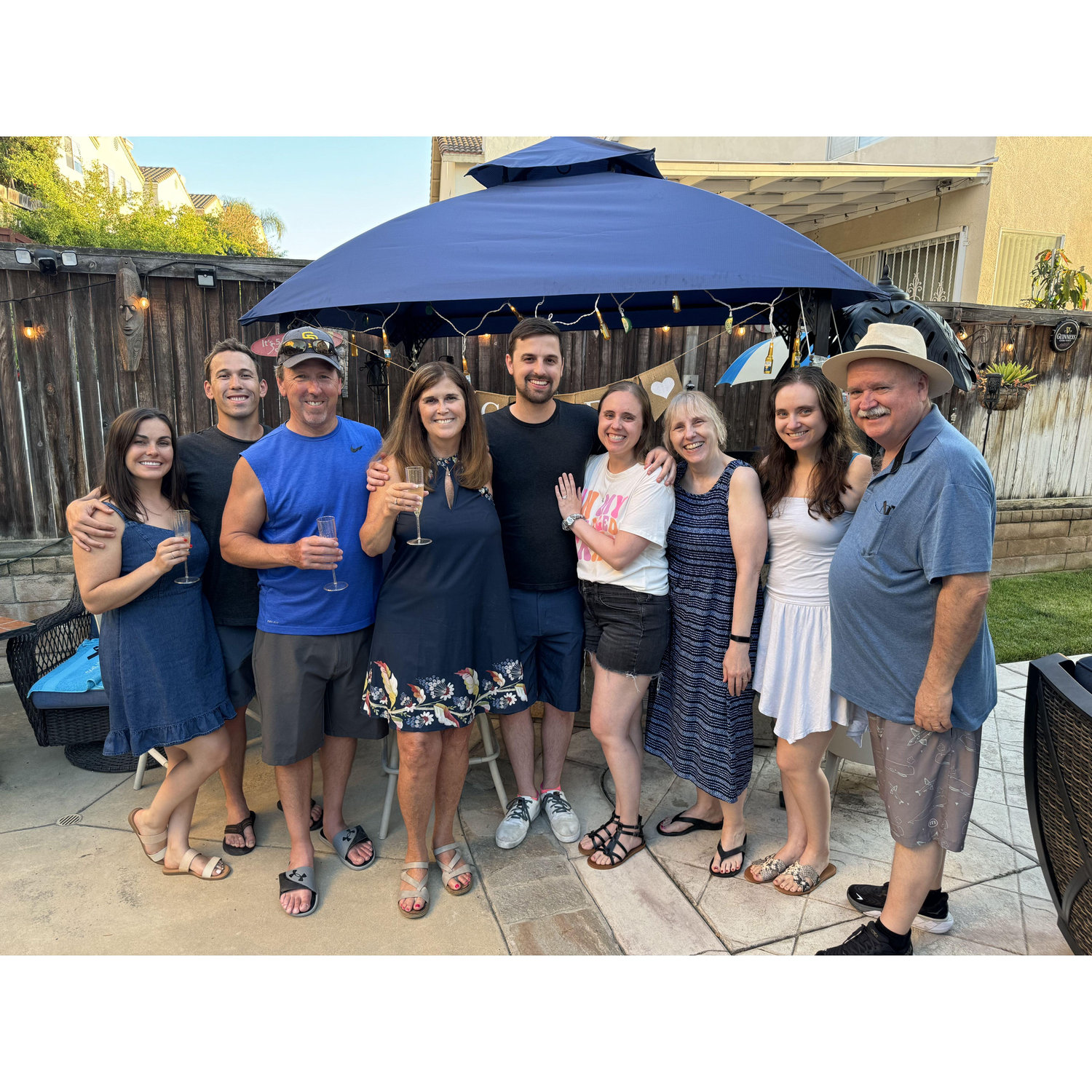 Engagement celebration with our families