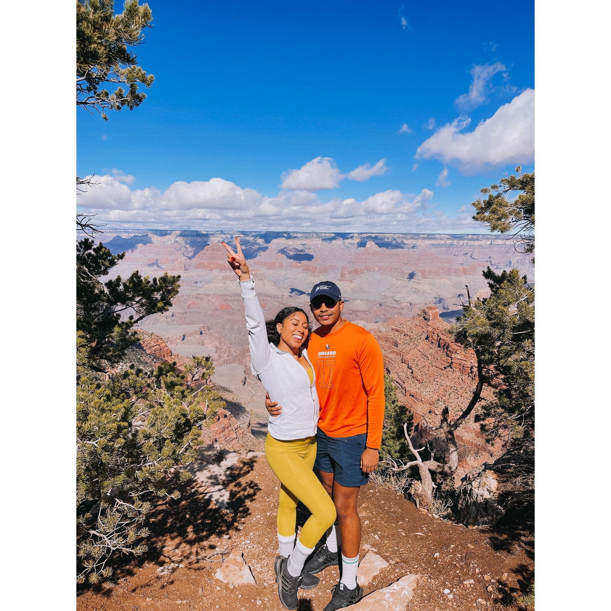 Enjoying the views on our Glamping trip in Arizona!