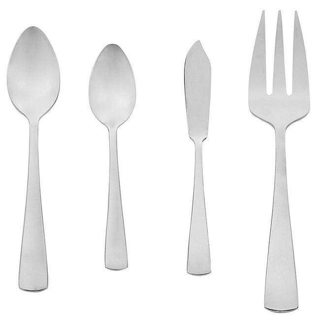 Stainless Steel Flatware Set (Square Edge, 45-pc)
