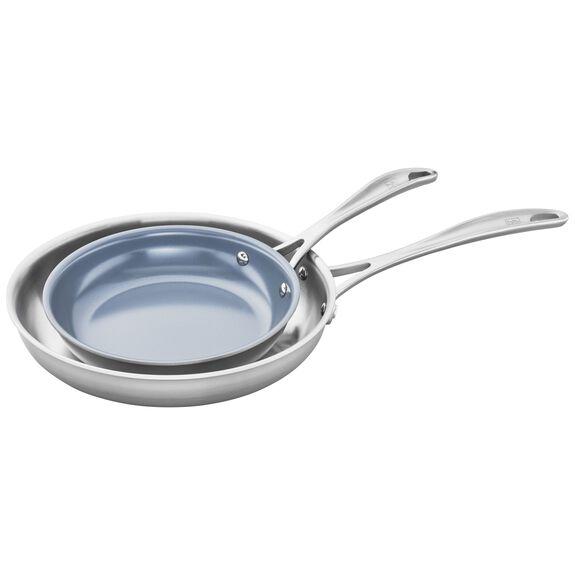 Zwlling 3-ply 2-pc Stainless Steel Ceramic Nonstick Fry Pan Set