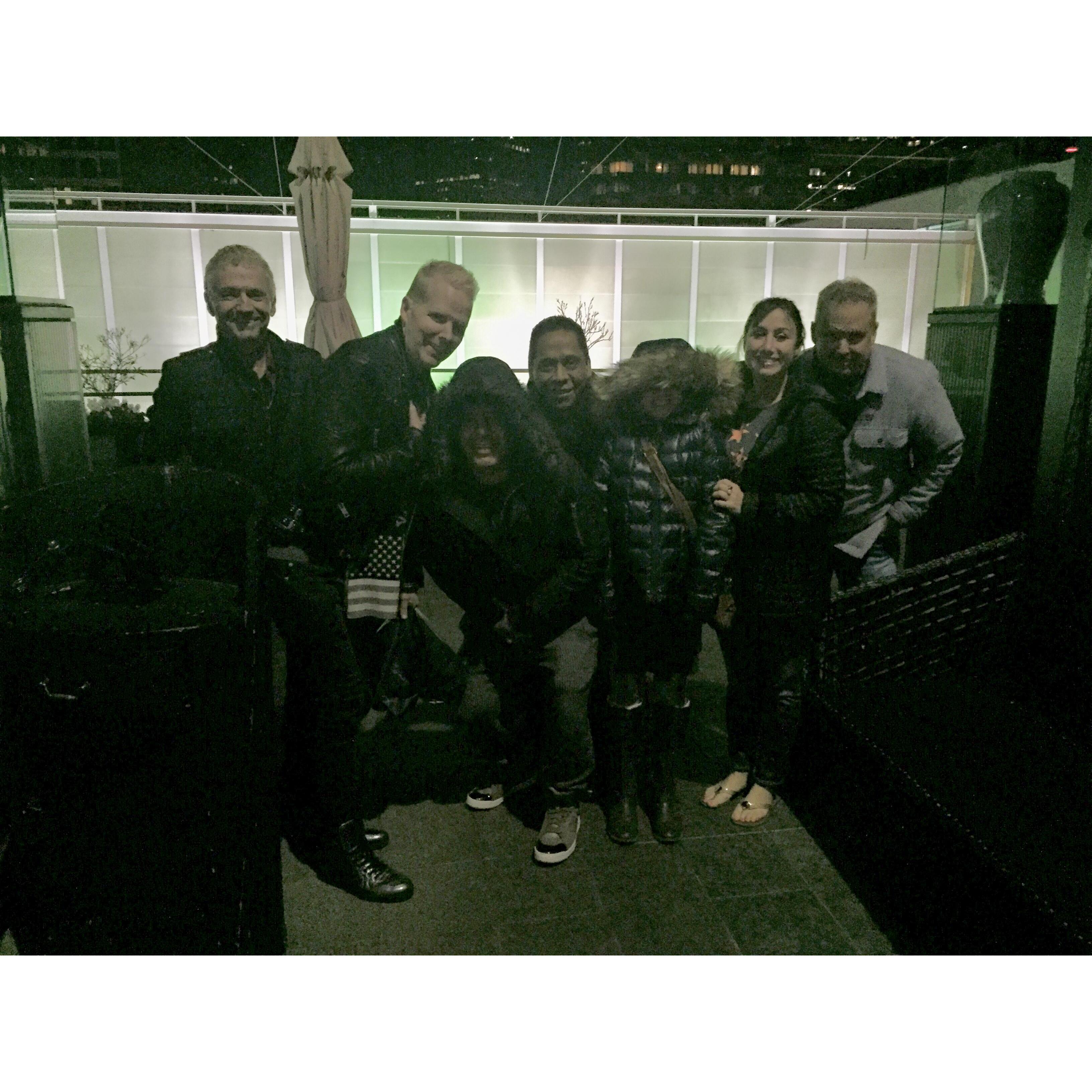 First Christmas together, in LA with Joey's family.