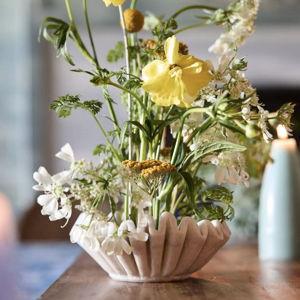 Ruffled Marble Bowl