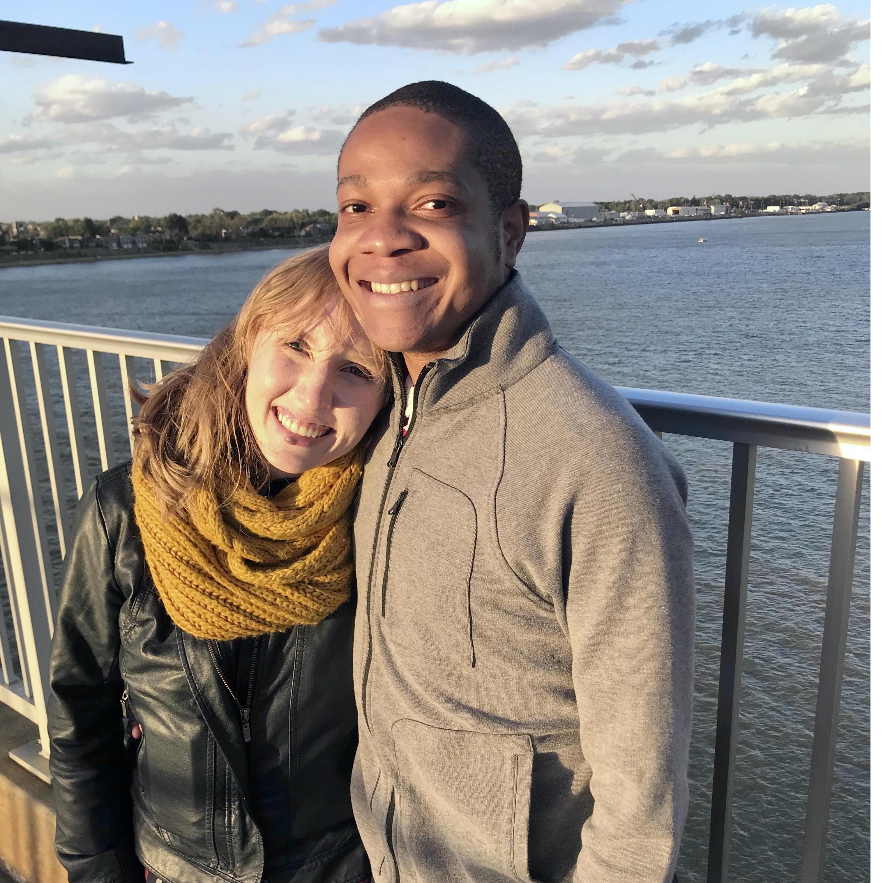 Our first photo together