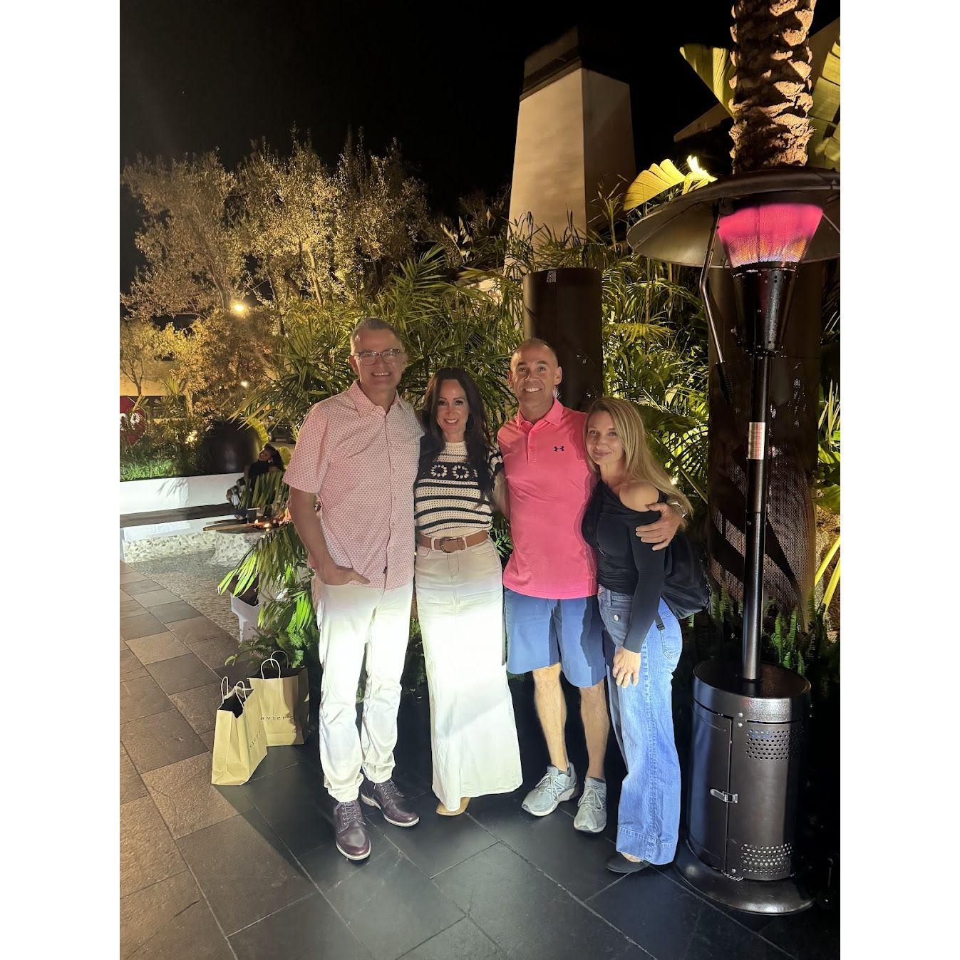 Dinner with Christy and Chris in CA