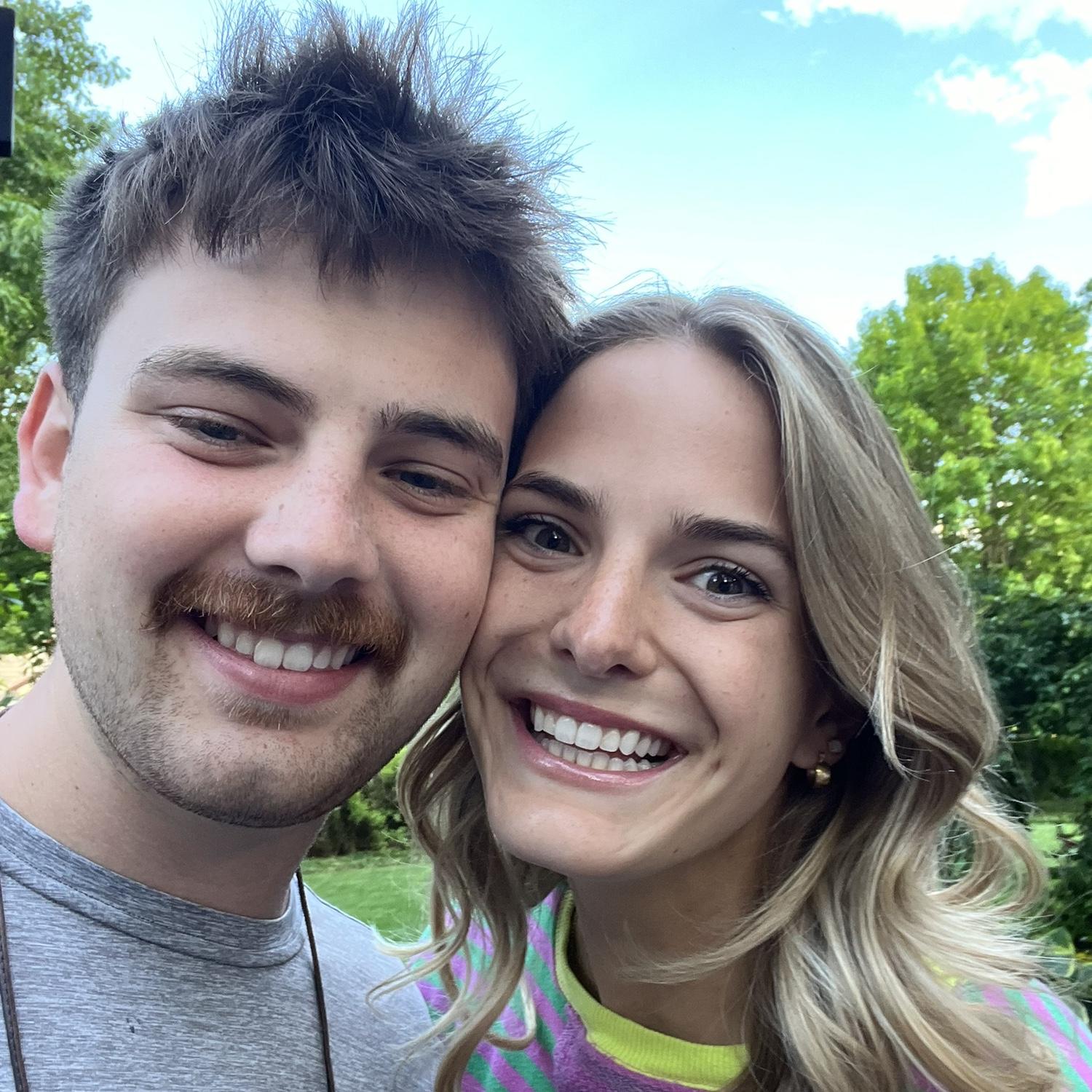 Reunited after Hannah was in Europe!
