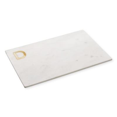 Marble & Brass Monogram Board, D