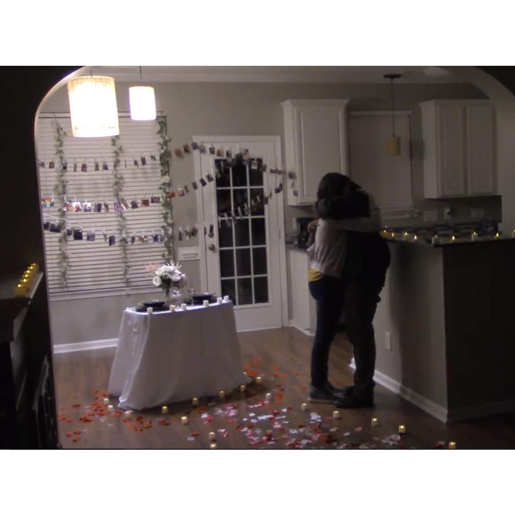 Right after she said yes!
