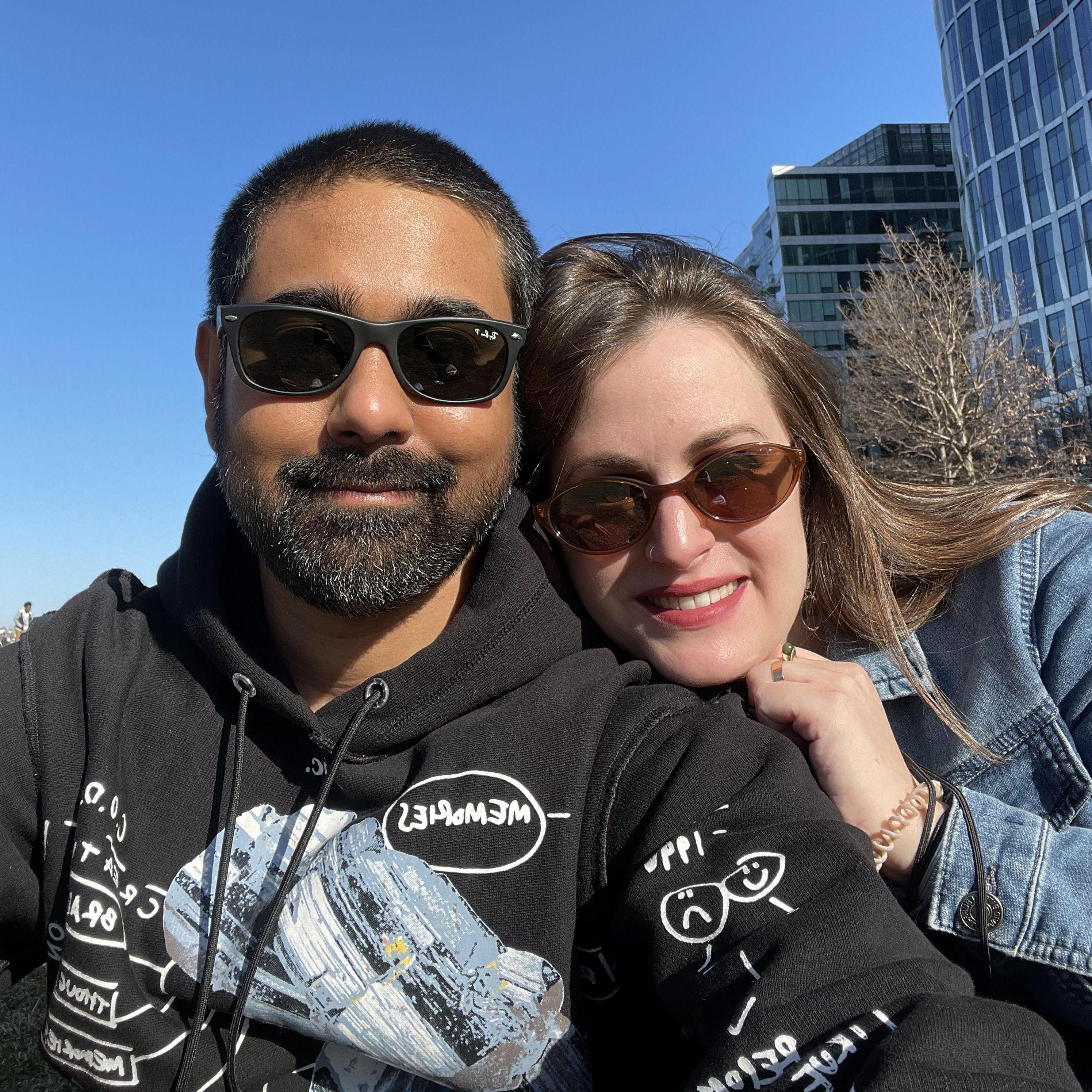 Enjoying a nice day out in Boston after finally getting the COVID vaccine