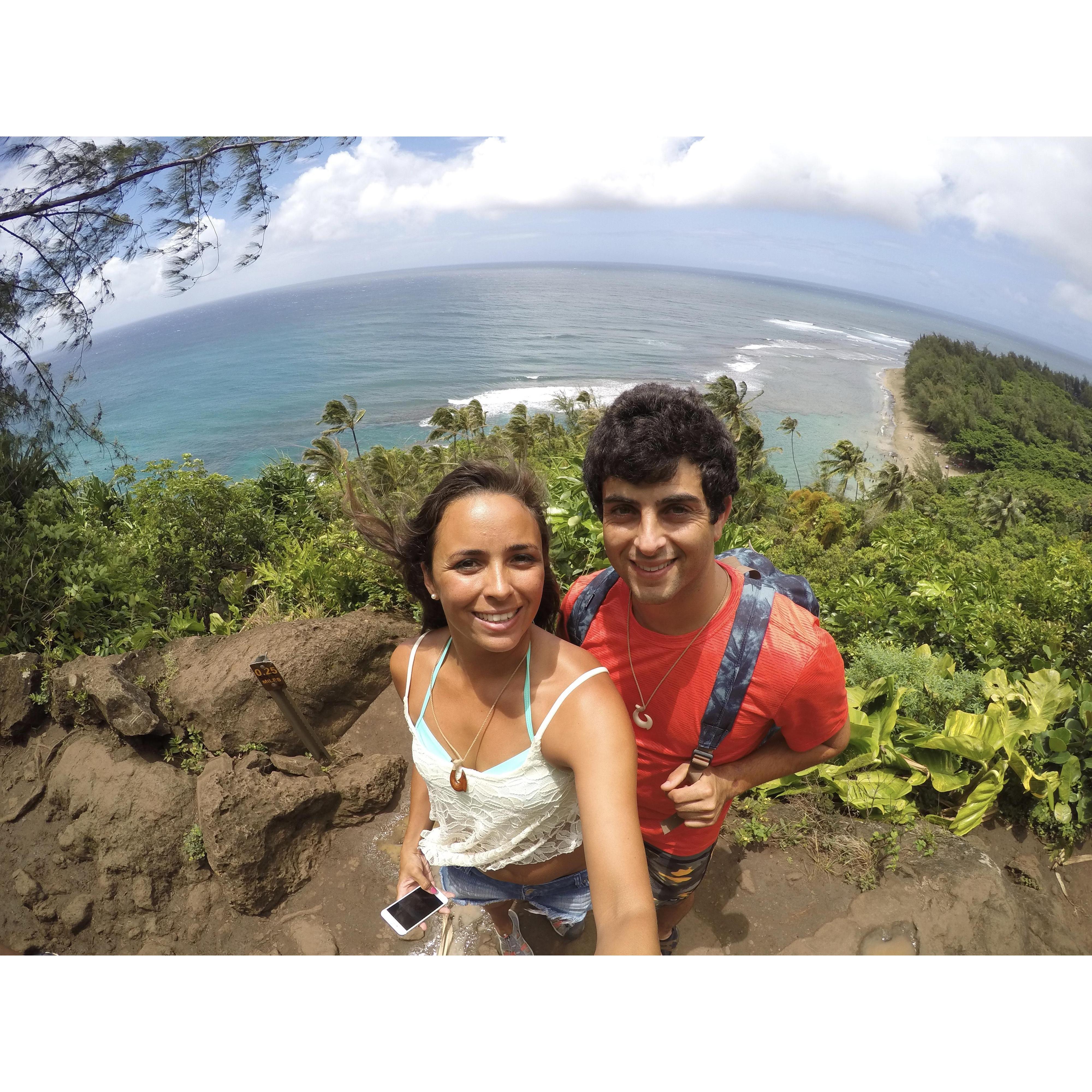 Kalalau Trail on the Napali Coast, Kauai