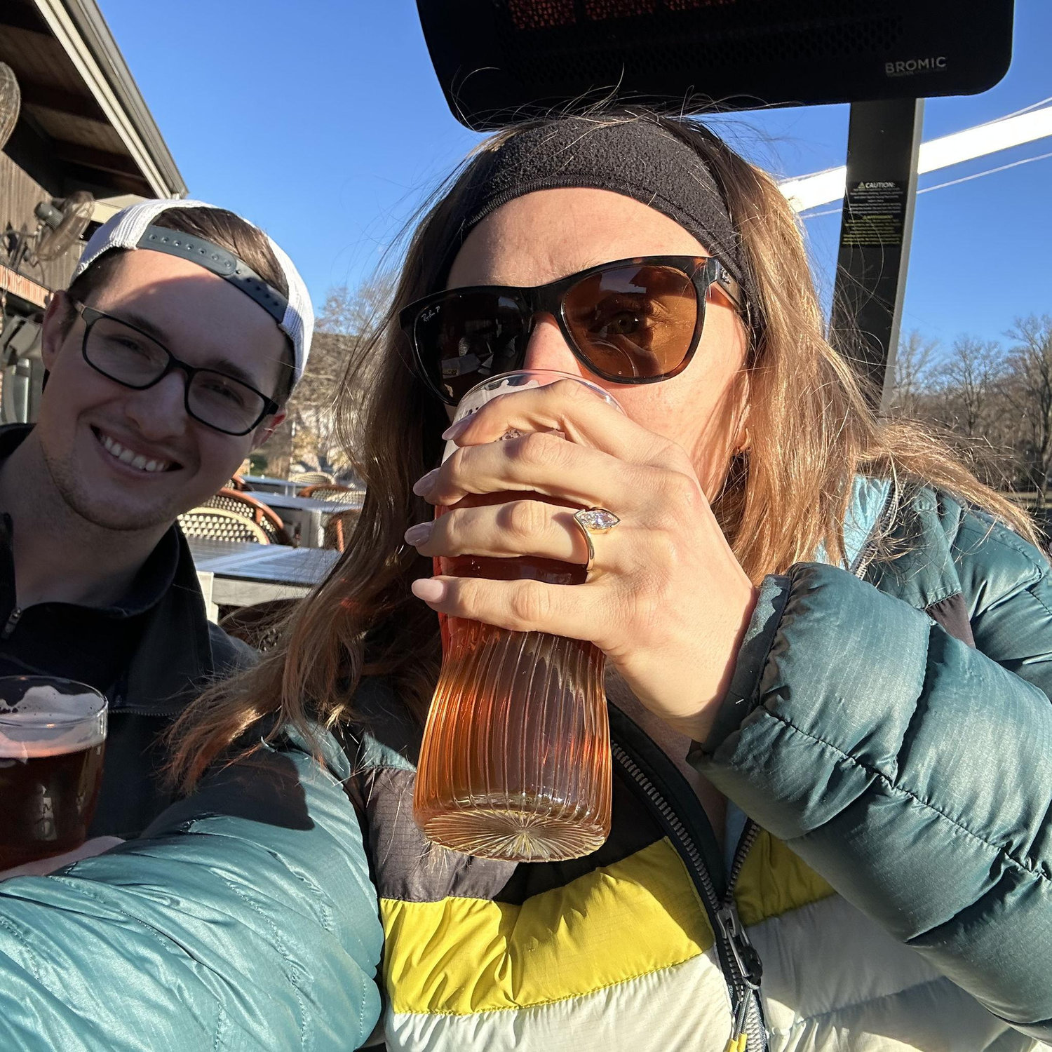 Had to celebrate the engagement with a brewski