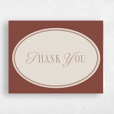 Brown Wedding Thank You - Anara Landscape
