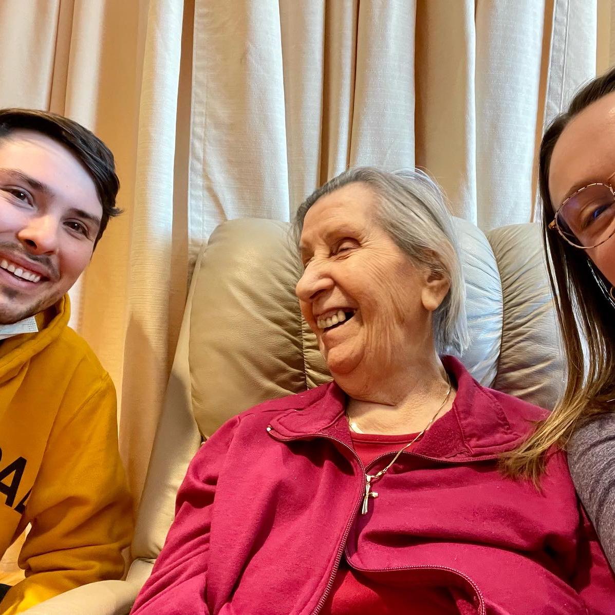 Ian always put a smile on Yiayia’s face