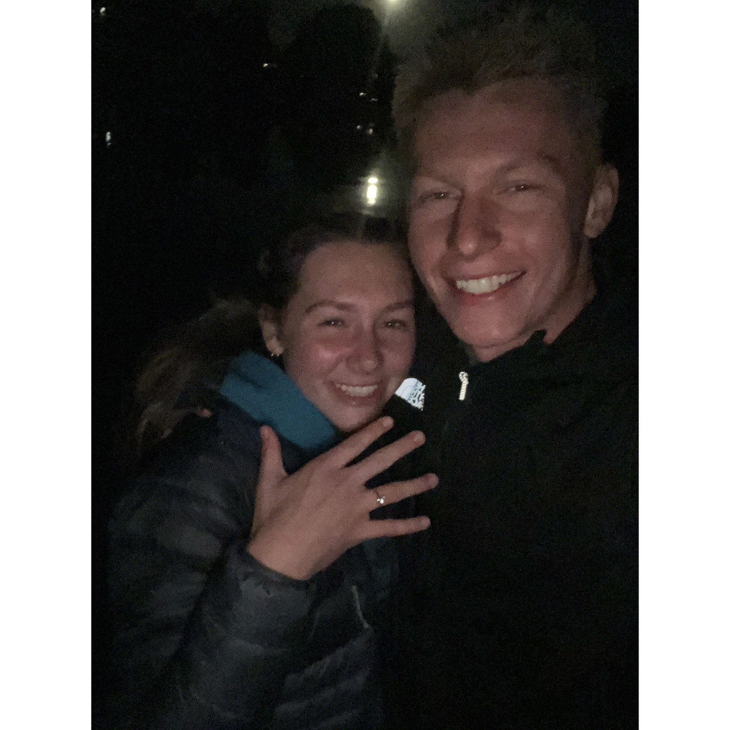 The moment after Madi said "YES" (October 18th, 2024)