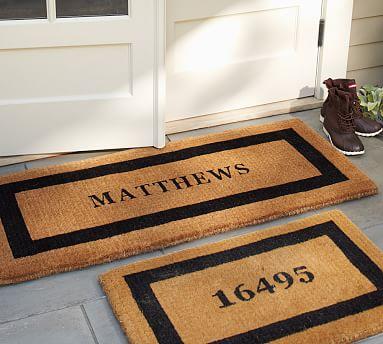 Personalized Framed Doormat, Up to 8 Characters