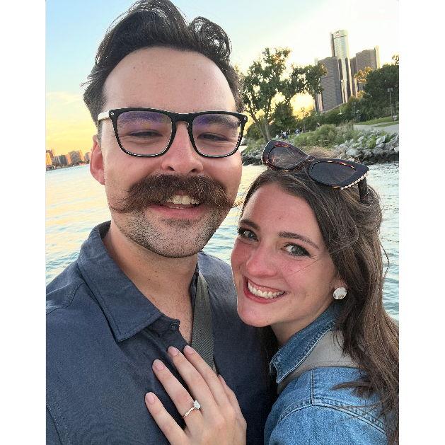 Moments after we got engaged!