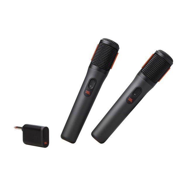 JBL PartyBox Wireless Mic - 2X Digital Wireless Microphones, Rechargeable Battery (20hrs - 700mAh), Clear Voice, Crisp Sound, Stable 2.4GHz Connection, Compatible with All PartyBox Speakers (Renewed)