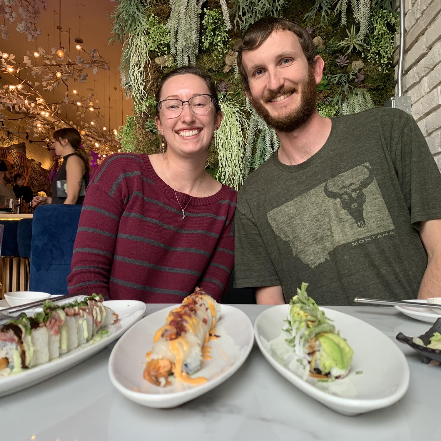 Riley's 26th Birthday dinner. We love sushi! April 2023