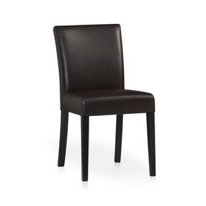 Lowe Chocolate Leather Dining Chair