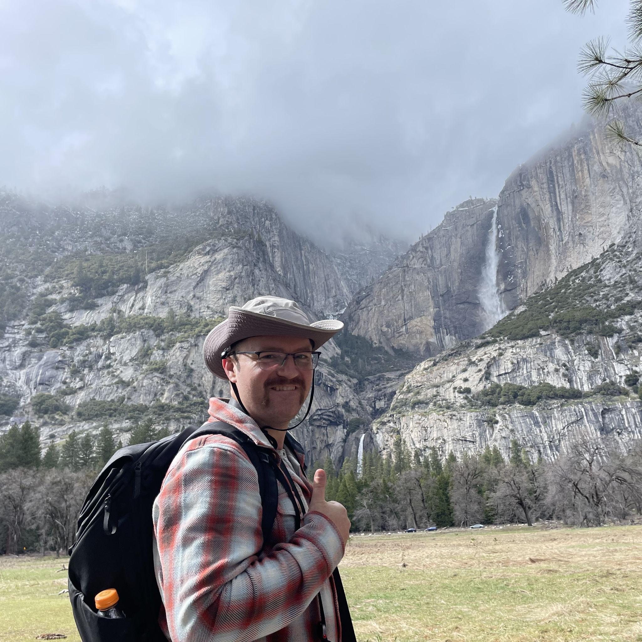 Brian, Julie's brother, full adventure-mode.