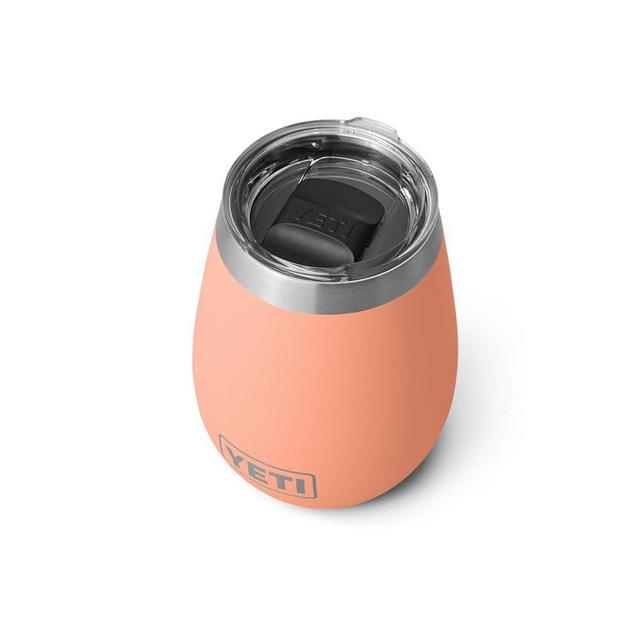 YETI Rambler 10 oz Wine Tumbler, Vacuum Insulated, Stainless Steel with MagSlider Lid, Lowcountry Peach