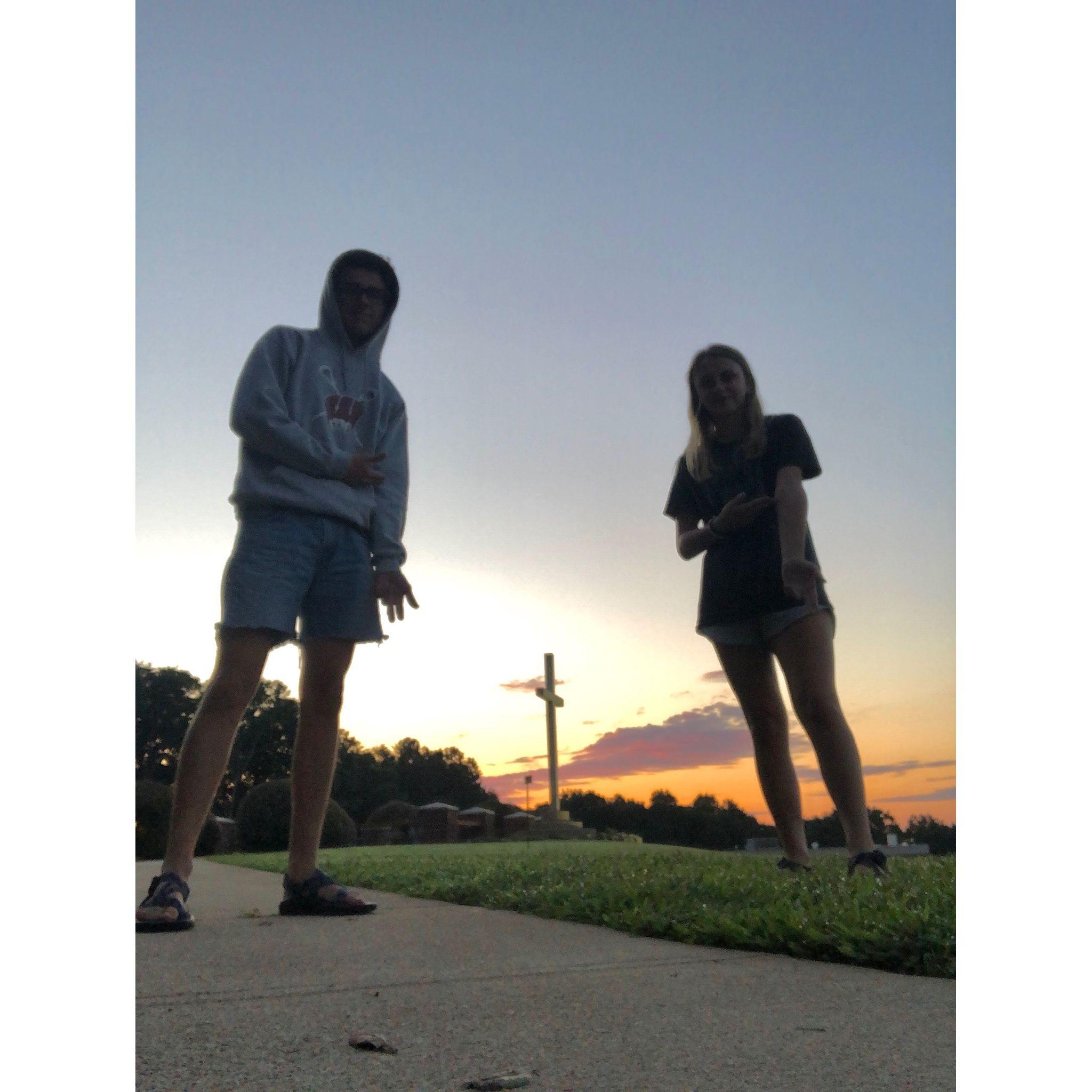 Sunrise at the cross